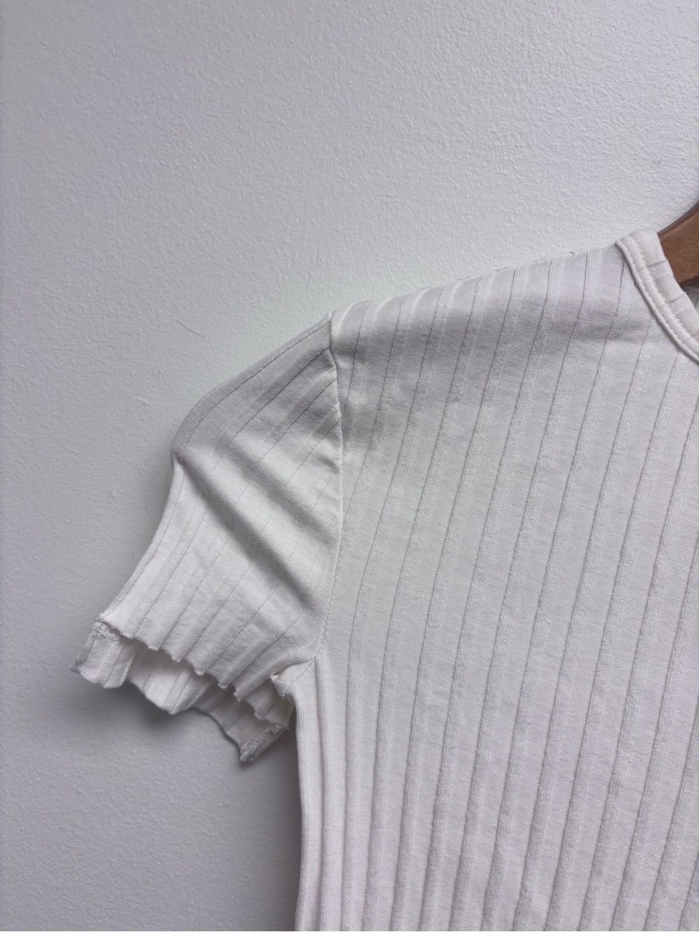 Helmut Lang Luxe Pima Ribbed Top - Picture 5 of 13